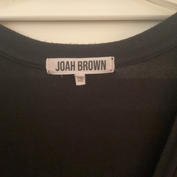 Joah Brown V Plunge Tee Black OS - Picture 4 of 5